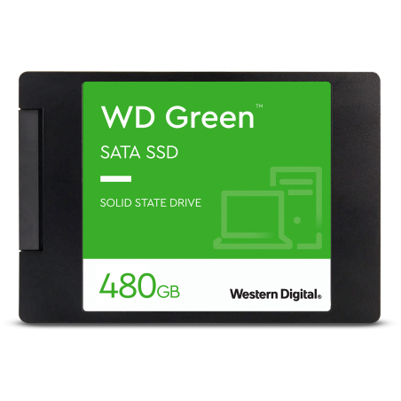 Disque dur interne SSD WD Green SATA 2.5" 3D NAND 480 Go (WDS480G3G0A-00BJG0)