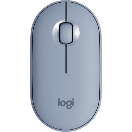 Souris sans fil Bluetooth Logitech Pebble M350 Bleu gris (910-005719)