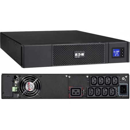 Onduleur Line-interactive Eaton 5SC 5SC3000IRT - 2700 W / 3000 VA - 8 prises C13 / 1 prise C19 - Rack 2U