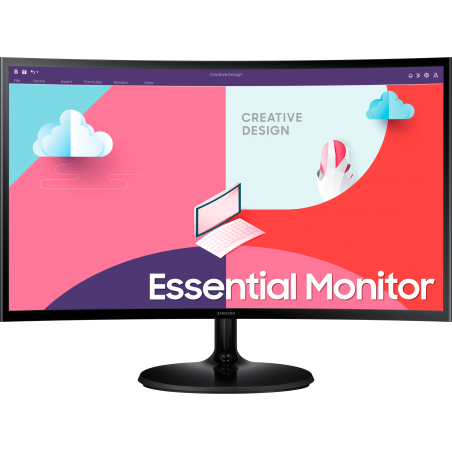 Écran incurvé 24" Samsung Essential Curved Monitor S3 (LS24C360EAMXZN)