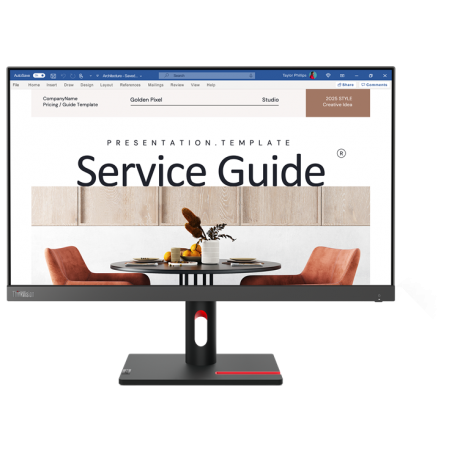 Écran 23,8" Full HD Lenovo ThinkVision S24i-30 (63DEKAT3EU)