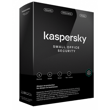 Kaspersky Small Office Security | 5 Postes / 1 Serveur (KL45418BEFS-23MAG)