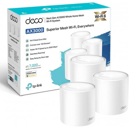 Système WiFi 6 TP-Link Deco X60 mesh AXE5400 pour toute la maison 3 packs (DECOX60_3-PACK)