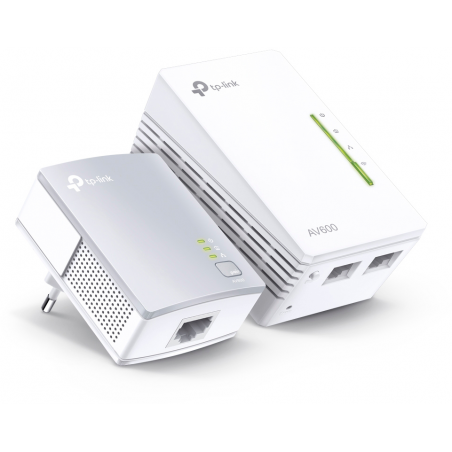 Pack de 2 CPL WiFi TP-link AV600 + WiFi N 300 Mbps (TL-WPA4220KIT)