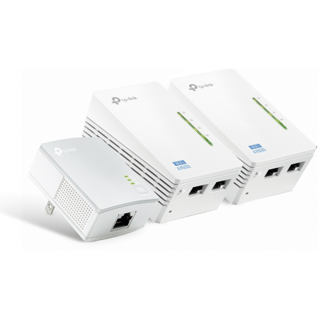 CPL TP-Link Extender AV600 2-port Powerline Wi-Fi Extender 3-pack KIT 600 Mbps (TL-WPA4220 TKIT)