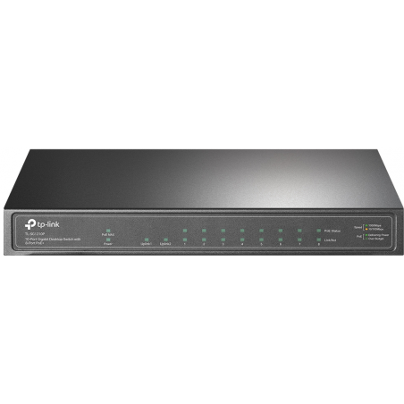 Switch de bureau TP-Link TL-SG1210P 10 ports Gigabit avec 8 ports PoE+ (TL-SG1210P)