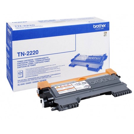 Brother TN-2220 Noir - Toner grande capacité Brother d'origine (TN2220)