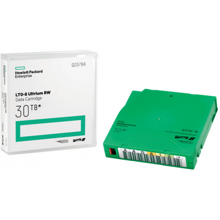 Cartouche de donnée HPE LTO-8 30 To Pack de 20 (Q2078AN)