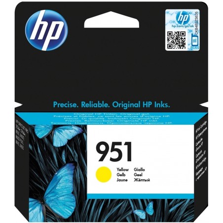 Cartouche d'encre jaune HP d'origine - HP 951(CN052AE)