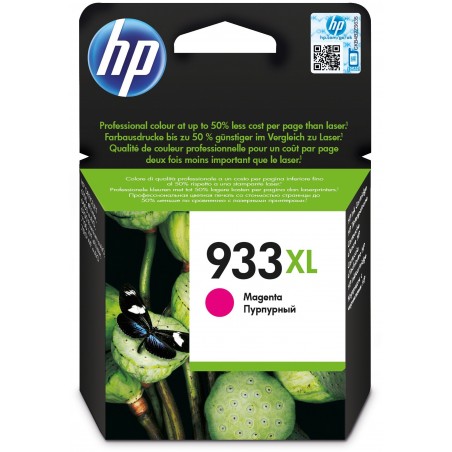 Cartouche d'encre Magenta  grande capacité HP d'origine - HP 933XL (CN055AE)