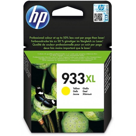 Cartouche d'encre Jaune  grande capacité HP d'origine - HP 933XL(CN056AE)