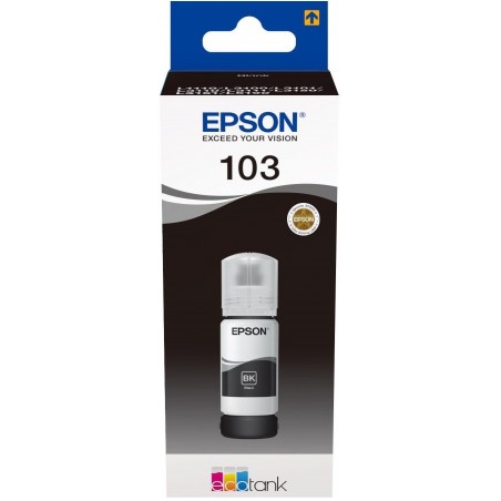 Epson 103 Noir - Bouteille d'encre Epson EcoTank d'origine (C13T00S14A)