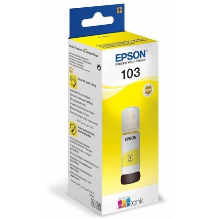 Epson 103 Jaune - Bouteille d'encre Epson EcoTank d'origine (C13T00S44A)