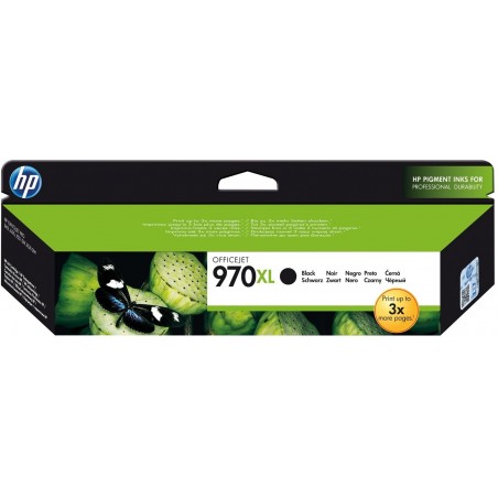 Cartouche d'encre noire grande capacité HP d'origine - HP 970XL (CN625AE)