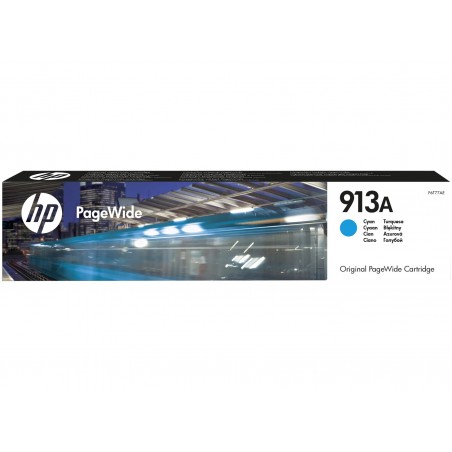 Cartouche PageWide Cyan  HP d'origine - HP 913A  (F6T77AE)