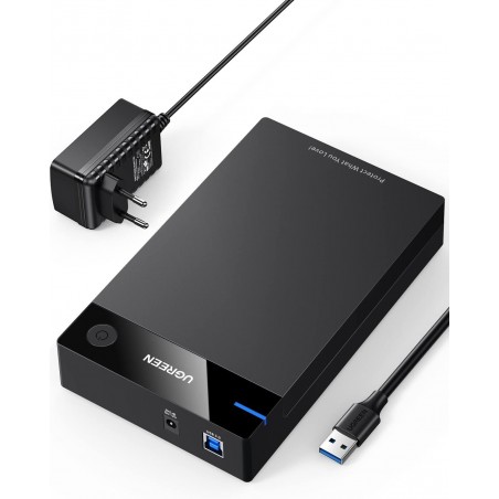 Boitier externe Ugreen USB 3.0 SATA 2.5 et 3.5 HDD/SSD (50422)