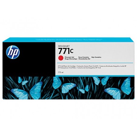 Cartouche d'encre rouge chromatique HP 771C Designjet - 775 ml...