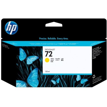 Cartouche d'encre jaune HP 72 130-ml (C9373A)