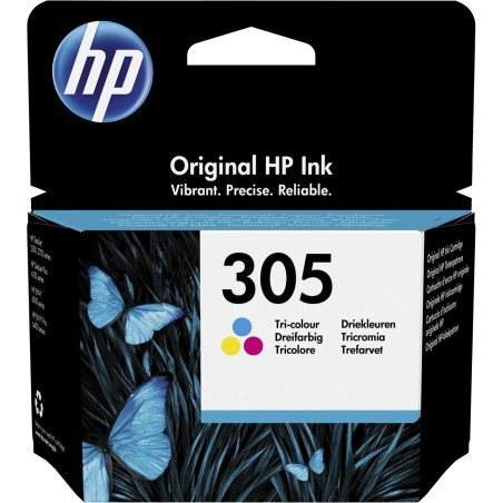 Cartouche d'encre HP d'origine - HP 305 trois couleurs (3YM60AE)