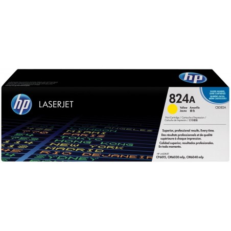 HP 824A Jaune (CB382A) - Toner HP LaserJet d'origine