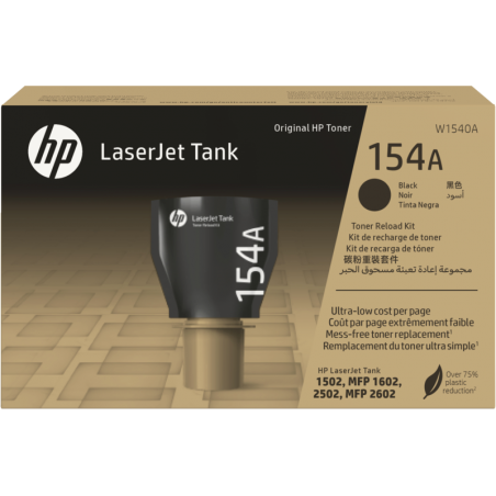 HP 154A Noir (W1540A) - Kit de recharge de toner d'origine