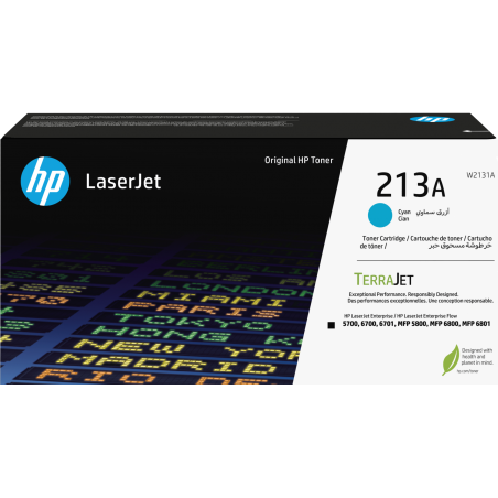 HP 213A Cyan (W2131A) - Toner HP LaserJet d'origine