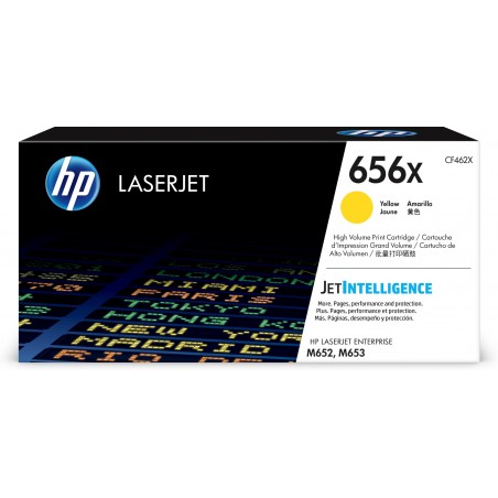 HP 656X Toner jaune LaserJet authentique grande capacité 656X Toner jaune HP LaserJet authentique grande capacité (CF462X)