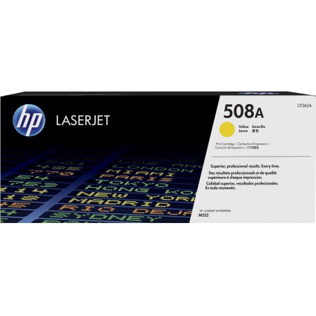 Toner LaserJet Jaune authentique HP 508A (CF362A)