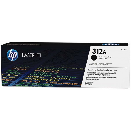 Cartouche de toner noir authentique HP LaserJet 312A (CF380A)