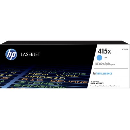 HP 415X Cyan - Toner HP d'origine à grande capacité (W2031X)