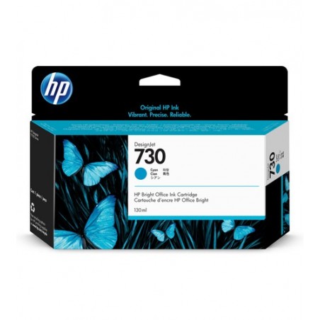 HP 730 Cyan - Cartouche d'encre HP d'origine (P2V62A)