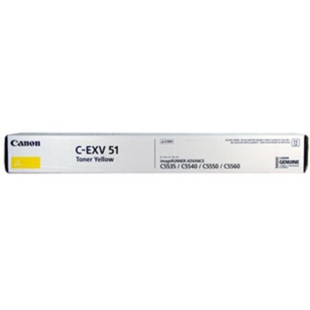 Canon C-EXV 51 Jaune - Toner Canon d'origine (0484C002AA)