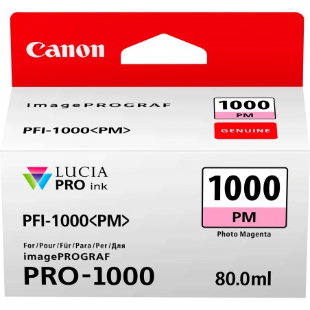 Canon PFI-1000PM Magenta photo - Cartouche d'encre Canon d'origine (0551C001AA)