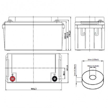 BATTERIE UPS SPHR 12V - 370 W