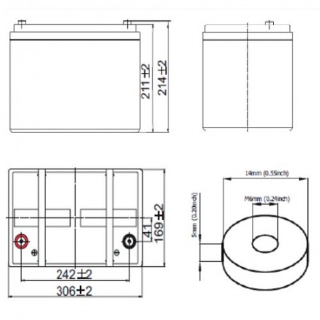 BATTERIE UPS SPHR 12V - 420 W