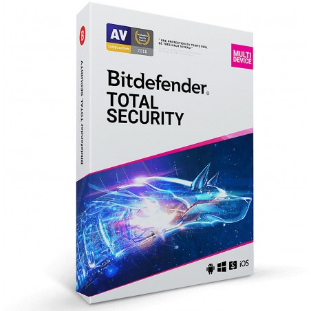 Antivirus Bitdefender Total Security - 3 Postes / 1 an