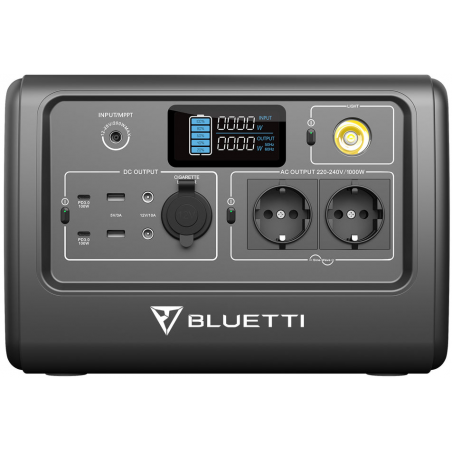 Station d'Alimentation Portable BLUETTI PowerOak EB70 | 1000W, 716Wh (EB70-EU-GY-BL-00)