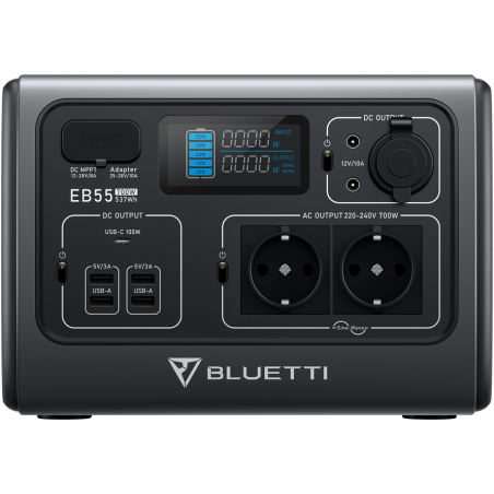 Station d'alimentation portable BLUETTI PowerOak EB55 | 700W, 537Wh