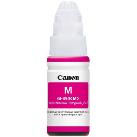 Canon GI-490 M Magenta - Bouteille d'encre Canon d'origine (0665C001AB)