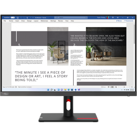 Écran 27" Full HD Lenovo ThinkVision S27i-30 (63DFKAT4EU)