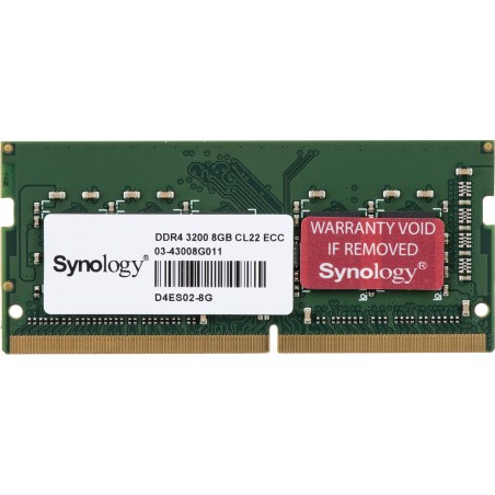 Barrette mémoire Synology SO-DIMM 8GB DDR4 ECC - Serveur Nas (D4ES02-8G)