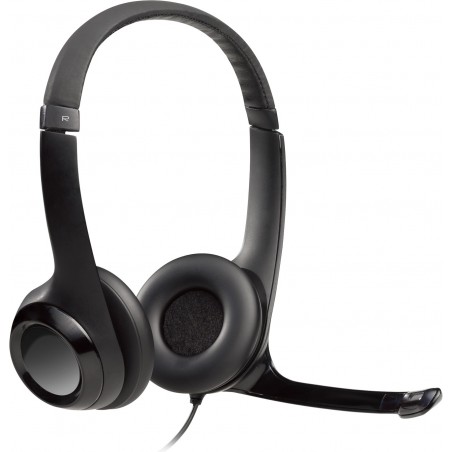 Casque Logitech H390 avec microphone anti-parasite - USB (981-000406)