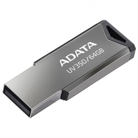 CLE USB Adata UV350 Flash Metal Chrom 3.0 64GB (AUV350-64G-RBK)