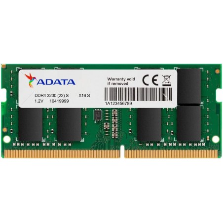 Barrette mémoire ADATA SO-DIMM 8GB DDR4 3200 MHz - PC Portable (AD4S32008G22-SGN)