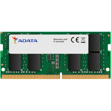 Barrette mémoire ADATA SO-DIMM 4GB DDR4-2666 MHz- PC portable (AD4S26664G19-RGN)