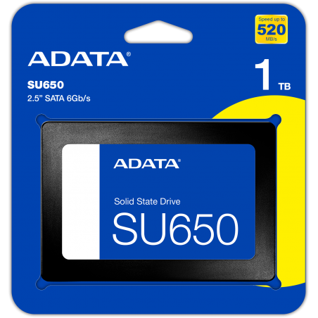 Disque Dur interne SSD ADATA SU650 SATA 2.5" 1 To (ASU650SS-1TT-R)