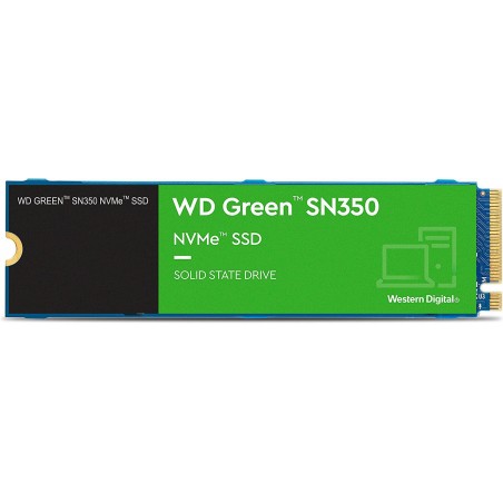 Disque dur interne SSD WD Green SN350 M.2 2280 PCIe Gen4 x4 NVMe 240 Go (WDS240G2G0C-00AJM0)