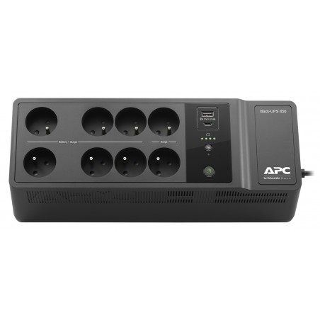 Onduleur Off-Line APC Back-UPS BE850G2-FR - 520 W / 850 VA - 8 prises FR + USB Type-C et A (BE850G2-FR)