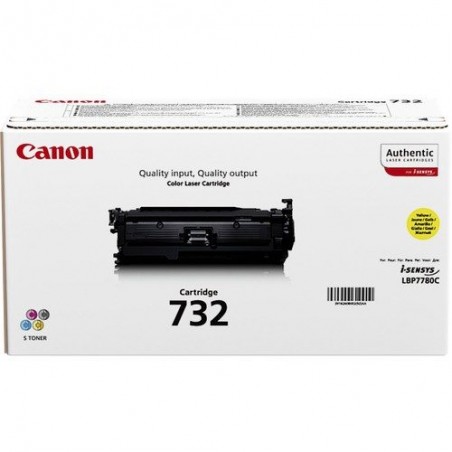 Cartouche de toner Canon 732 jaune - 6400 Pages (6260B002AA)