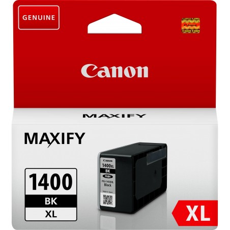 Canon PGI-1400XL BK Noir - Cartouche d'encre grande capacité Canon d'origine (9185B001AA)